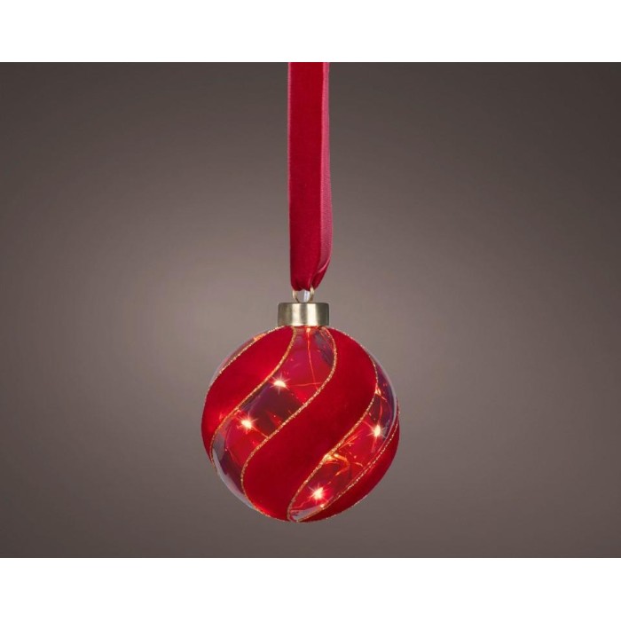 SFERA MICROLED STOFFA ROSSO D.10